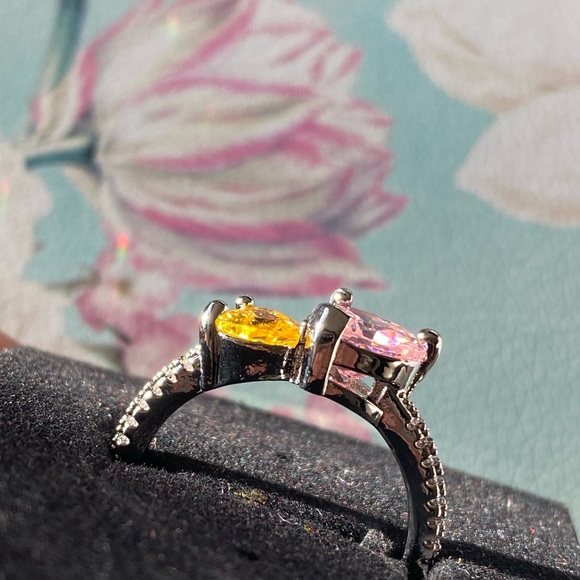 Hearts shaped sterling silver ring 💛💗💍✨ - Picture 4 of 7